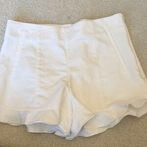 STATE Women's High Waist White Shorts